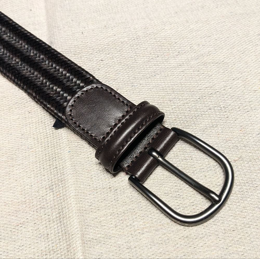 Anderson's Stretch woven leather belt men's 30
